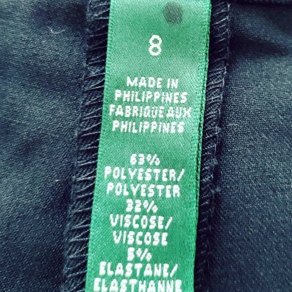 Ralph Lauren wide leg, black trousers size 8 - Picture 4 of 4